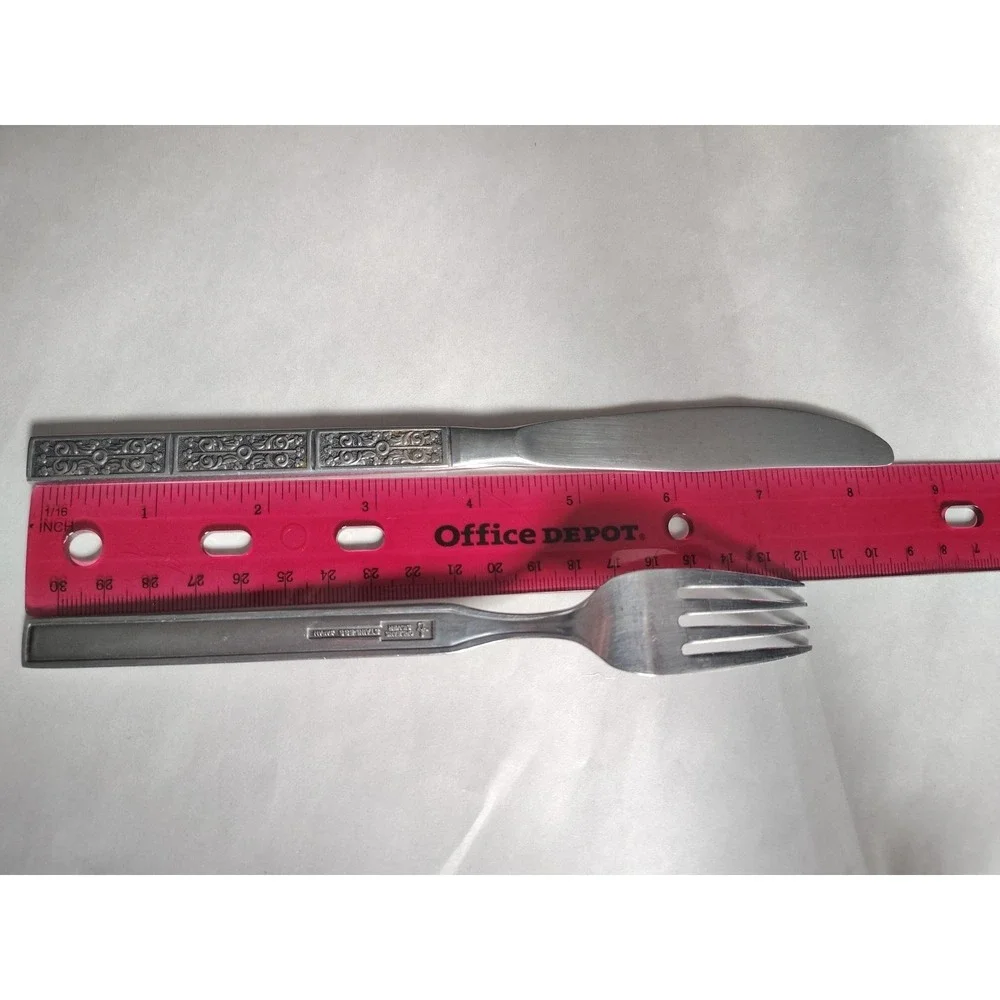 Orleans Silver Co. Stainless ORL16 Lot of 3 Butter Knife And Fork